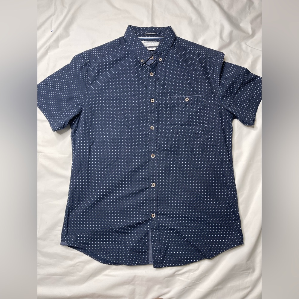 Denim & Flower Dress shirt